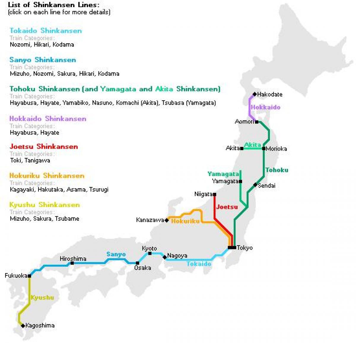 vlak metak karti Japanu