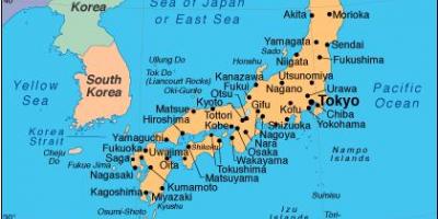 Karta otoka Japanu