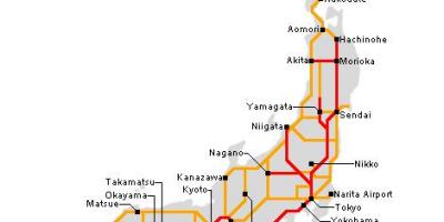 Željeznička karta Japana